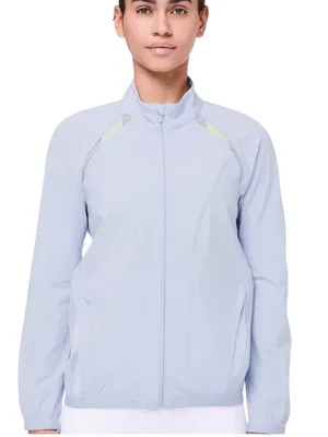 Lululemon Breeze In Jacket in Blue Silk Mesh Size 4 thumbnail 1