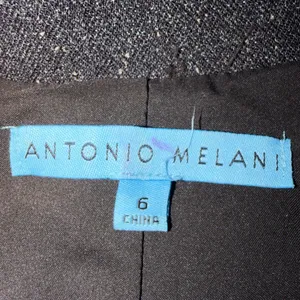 Antonio Melani Womens Brown Mixed Media Textured Single‎ Button Blazer Jacket 6 thumbnail 3