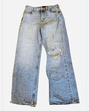 ASOS Ripped Jeans Denim Relaxed Fit High Waisted 28 6 thumbnail 1