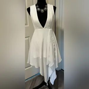 NBD Lexi Midi Dress with Plunge Neckline thumbnail 2