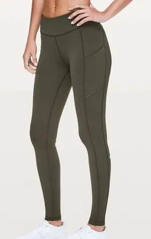 Lululemon Speed Up Tight Women 6 Legging‎ Full On Luxtreme Olive High Rise Yoga thumbnail 1