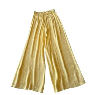 Zara Yellow Polka Dot Palazzo Pants thumbnail 10