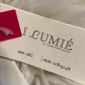I Lumie Supper Supper Push up size 38C Classic White Padded Bra brand new thumbnail 4