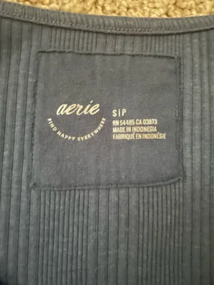 Aerie Bodysuit Ribbed Long Sleeve thumbnail 2