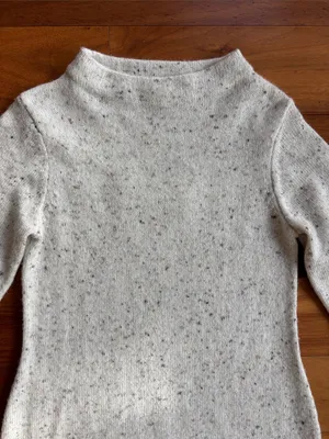 Cream sweater dress thumbnail 3