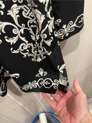 Cute Y2K stretchy flowy baroque bling collar top JM Collection regency old money thumbnail 5