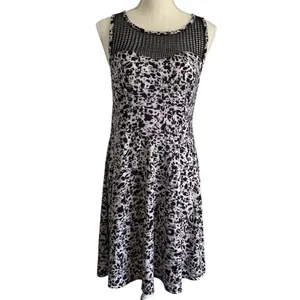 Xhilaration Animal Print Sweetheart Dress Junior L EUC thumbnail 2