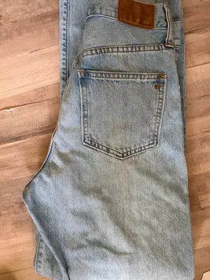 Madewell The Perfect Vintage Jean Size 25 Light Wash High Rise Straight Leg thumbnail 9