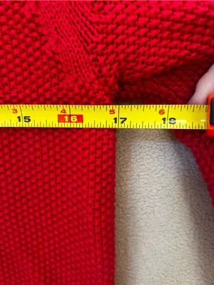 GAP Red Cable-Knit Crew Sweater thumbnail 5