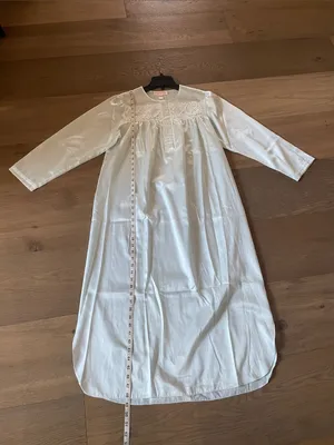 Oscar de la Renta Pink Label Vintage Nightgown Satin with Lace Detail thumbnail 7