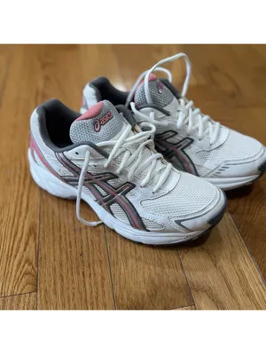 Size 9.5 Wimen ASICS Gel Running Shoes White Gray Pink Women’s EU 41.5 Sneakers thumbnail 2