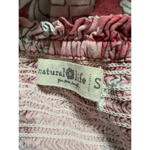 Natural Life Pink Floral Smocked Midi Dress‎ Small Boho Cottagecore thumbnail 7