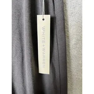 White + Warren Soft VNeck Tank Dress Flint Gray Sleeveless Jersey Knit Small New thumbnail 9