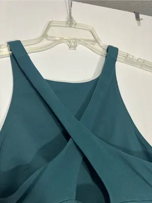 Alo Yoga Alosoft Iconic 90's Bra In Green size M thumbnail 9