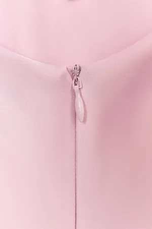 Zara Satin Pink Slip Maxi Dress thumbnail 3