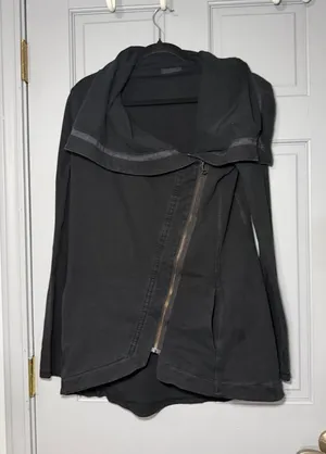 lululemon method wrap athletica Black Asymmetrical Zip Utility Jacket thumbnail 1