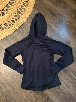 Spyder Black Hooded Zip Jacket with Red Logo Accents thumbnail 5