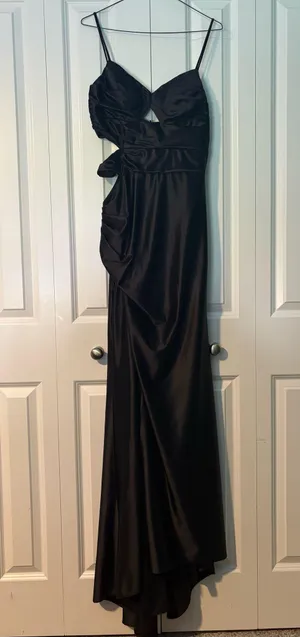 Stacees Black Prom Dress Size 6 thumbnail 1
