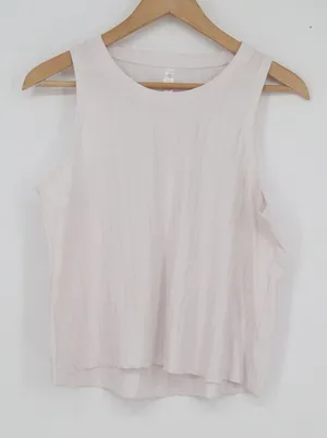 Embrace Life Athleisure Women's Ribbed Tank Top Light Pink Size M thumbnail 1