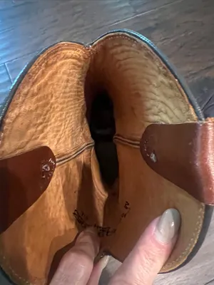 Wolverine Chestnut Brown Leather Western Heeled Boots 7.5 thumbnail 4