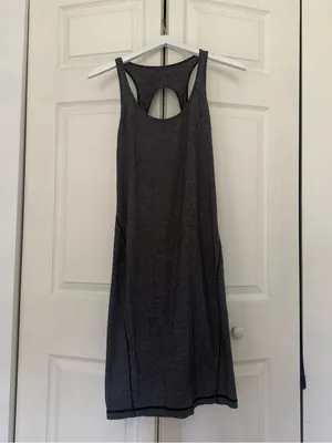 Lululemon Go For It Dress Gray Knee Length Active Dress Casual Tank Dress thumbnail 4