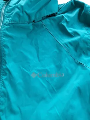Columbia Womens Packable Lightweight Rain Jacket Windbreaker Teal Blue Size M⁠ thumbnail 2