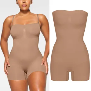NWOT‎ SKIMS Strapless Sculpting Mid Thigh Bodysuit size XS Sienna thumbnail 2