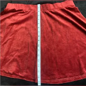 SO by Kohl’s Burgundy velvet skater skirt size L thumbnail 3