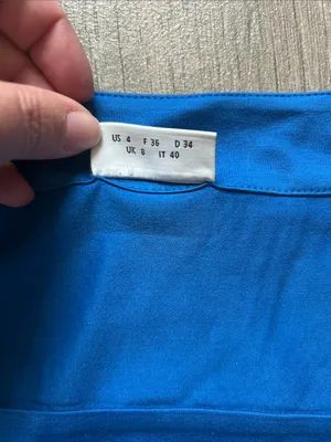 Akris Royal Blue Square Neck Short Sleeve Tee thumbnail 3
