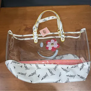 Juicy Couture Transparent PVC Beach Tote Bag thumbnail 4