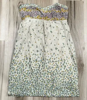 Kimchi Blue Strapless Multiprint Mini Dress Women’s XS thumbnail 1