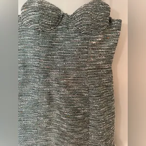 Lovers + Friends Tweed Mini Dress in Black and White thumbnail 4