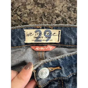 We The Free Jeans Womens 29 Blue Crossroads Hi Rise Straight Denim Pants thumbnail 7
