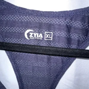 Zyia Active Womens Sz XL Navy Cubana Racerback Sleeveless Yoga Workout Tank Top thumbnail 3