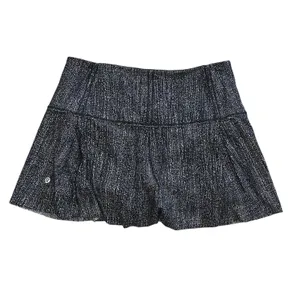 Lululemon Lost in Pace Skirt Skort Air Time White Black W8773R‎ Women's Size 6 thumbnail 2