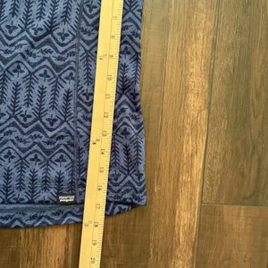 Patagonia Capilene Midweight Baselayer Top Blue Print Long Sleeve Size M Hiking thumbnail 5