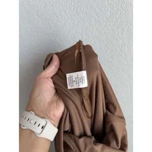 JLUXLABEL Pecan Alo Jumpsuit Brown Double Layer Scoop‎ Neck Bodycon Neutral XL thumbnail 5