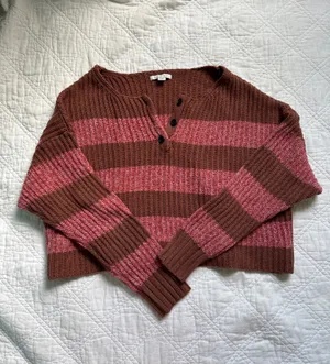 American Eagle striped cropped sweater thumbnail 3