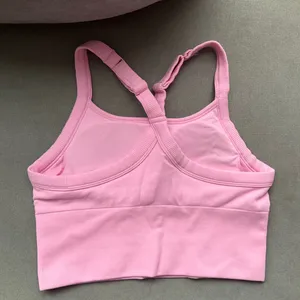 Alo Yoga Seamless Ribbed Favorite Bra Tank Sweet Pink S thumbnail 5