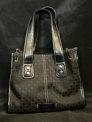 Nine & CO Black Tote Bag with Contrast Stitching thumbnail 1