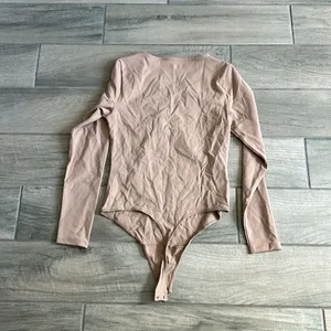 Abercrombie & fitch soft A&F collection long sleeve thong bodysuit thumbnail 6