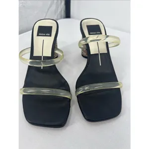 Dolce Vita Clear-Strap Sandals with Snake-Print Block Heel thumbnail 4
