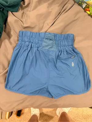 Free People Movement Blueish Teal Shorts thumbnail 3
