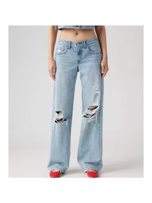 New Levi’s 23x30 Premium Low Loose Women's Jeans Probably OK Light Wash thumbnail 2