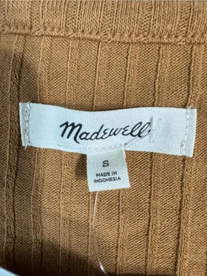 Madewell Ribbed Long Sleeve Crop Shirt thumbnail 6