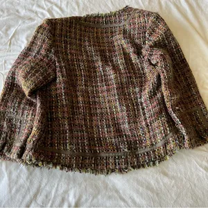 True Meaning fringe tweed jacket Green Size M thumbnail 6