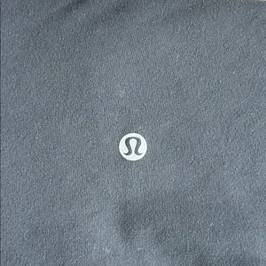 Lululemon Black Leggings with criss cross sheer panels down front of leg size 6 thumbnail 2