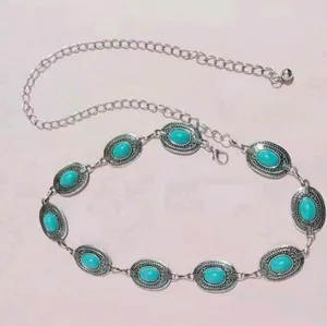 Boho Adjustable Western Metal Gem Decor Waist Chain Belt, Body‎ Belly Jewelry thumbnail 9