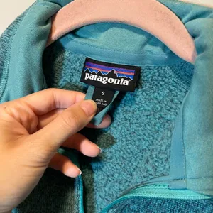 Patagonia Better Sweater 1/4 Zip Fleece Pullover Teal Heather Women's Small thumbnail 3