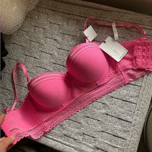 Hot Pink Lace Bra Top Size 34c thumbnail 8